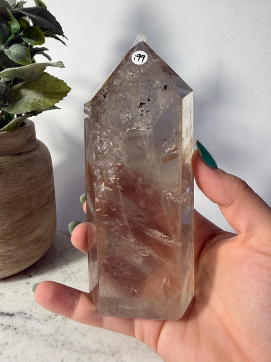 Light Smokey Quartz Tower