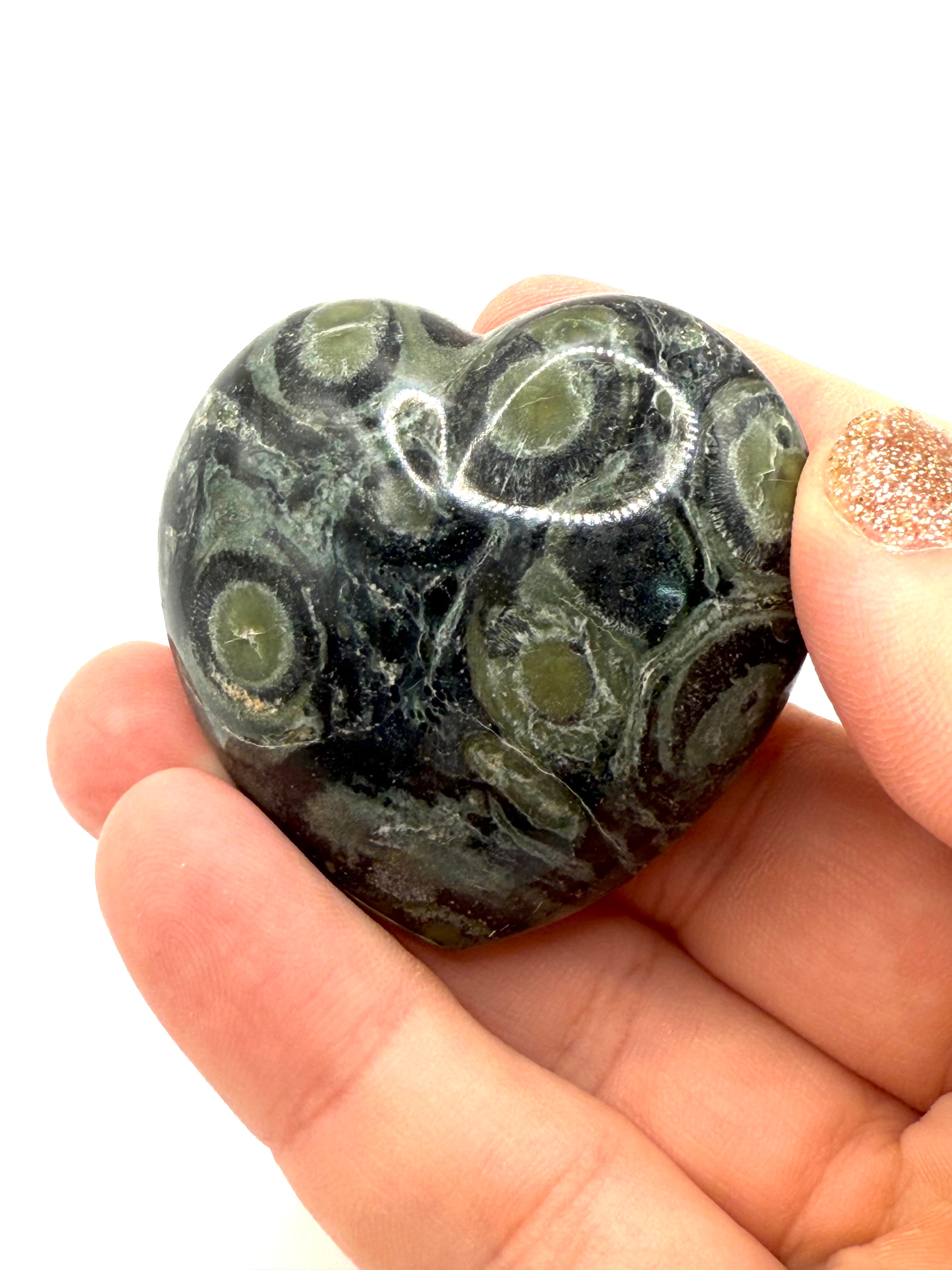 Kambaba Jasper heart - intuitively selected