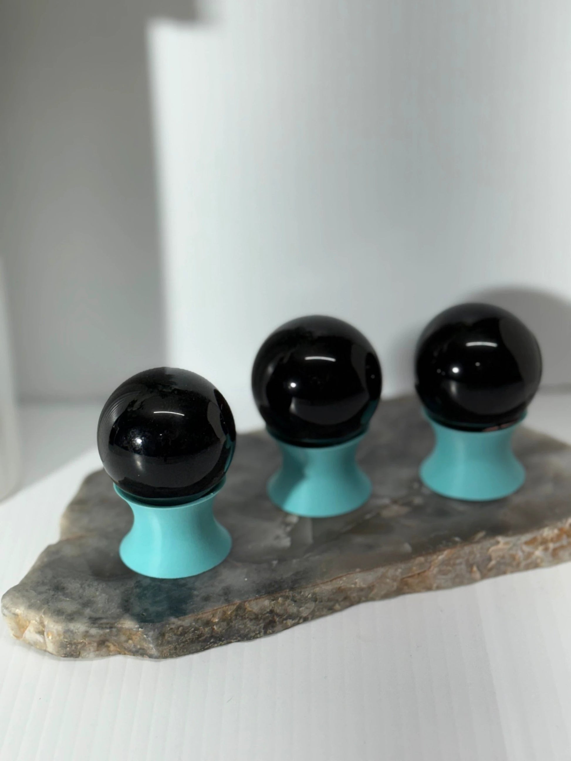 Black obsidian sphere - each by Heartstone Sanctuary