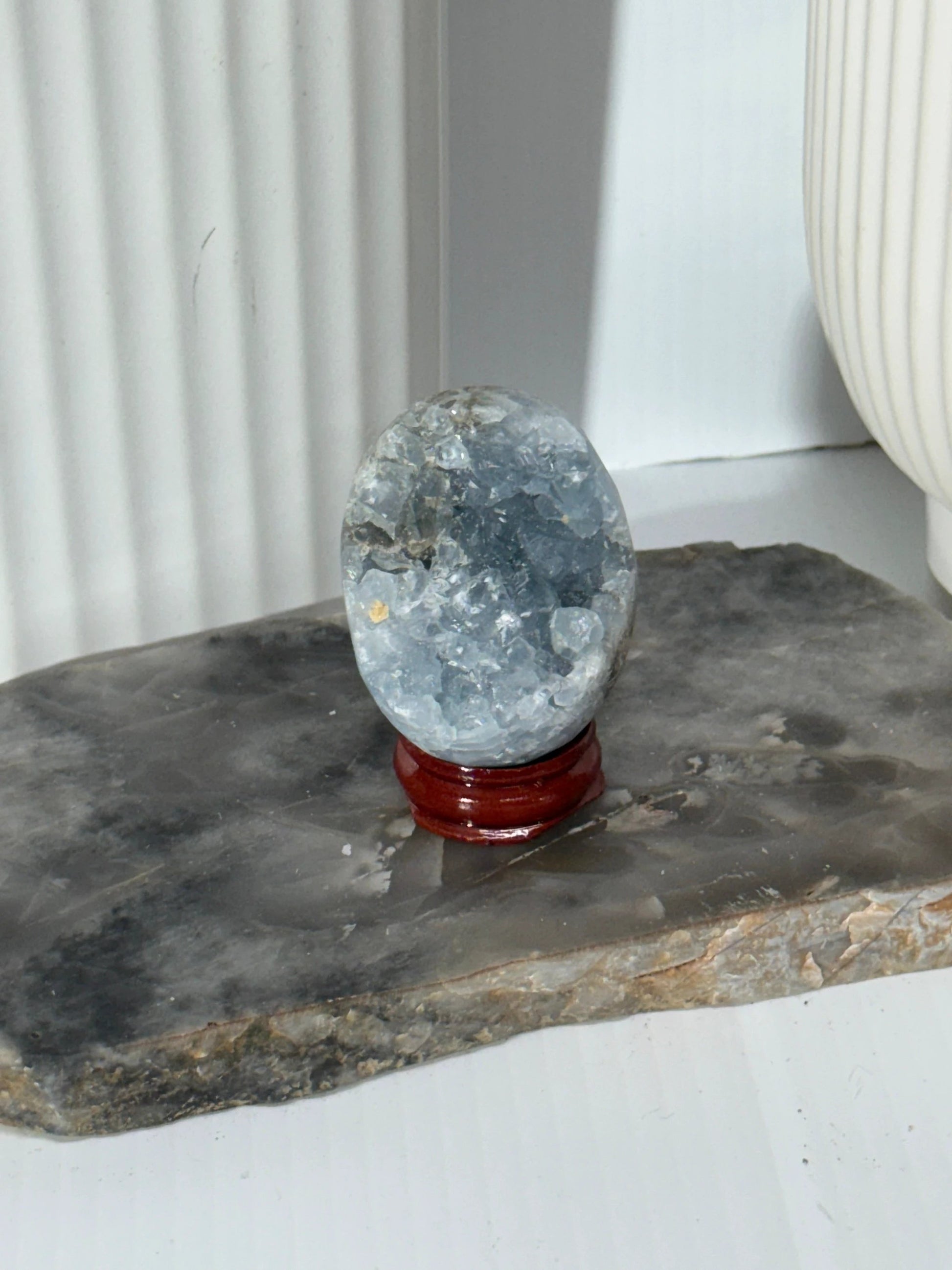 Blue Celestite Geode by Heartstone Sanctuary