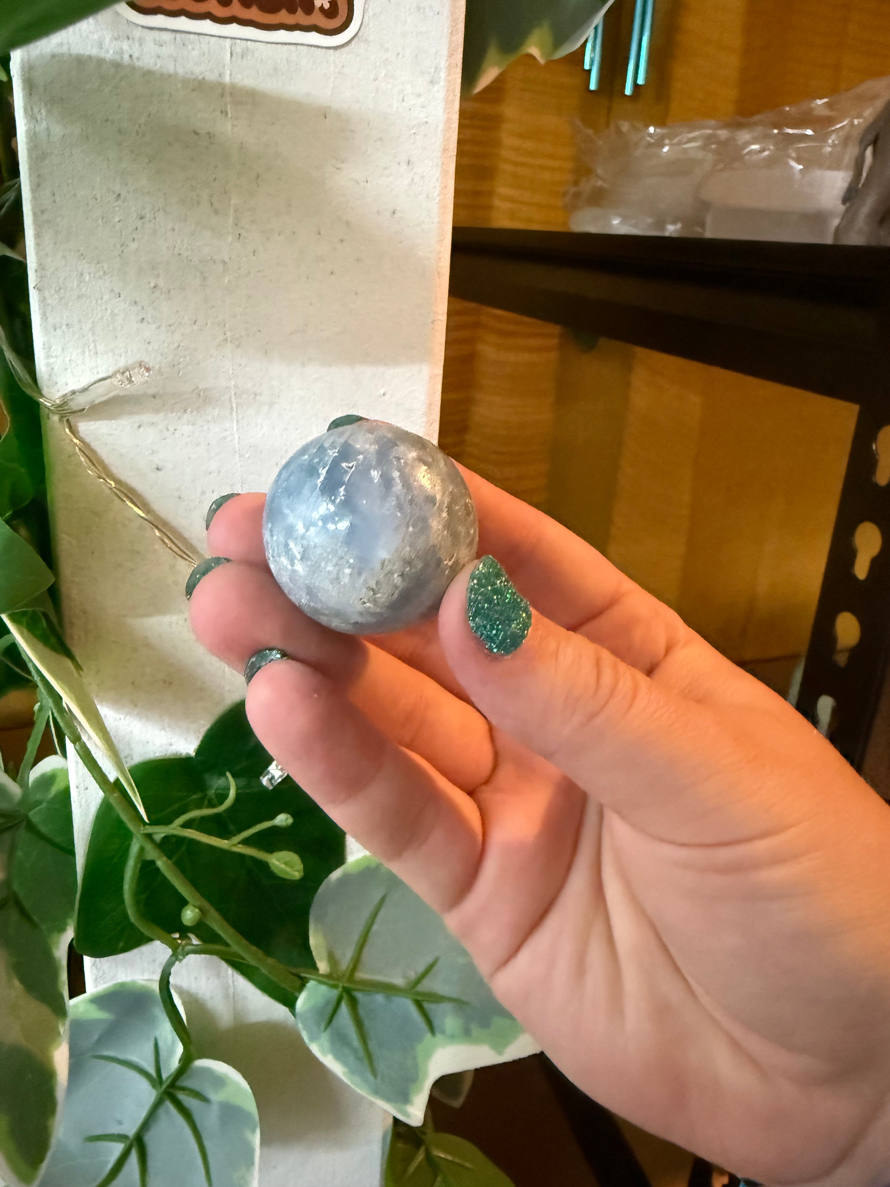 Blue Calcite Sphere