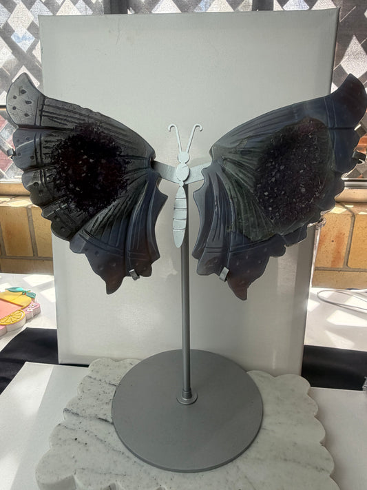 Amethyst Agate Wings