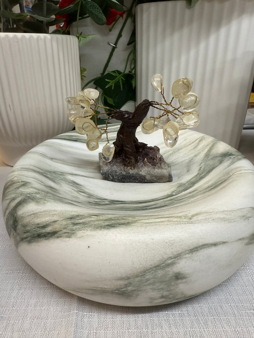 Clear Quartz & Amethyst Gem Tree