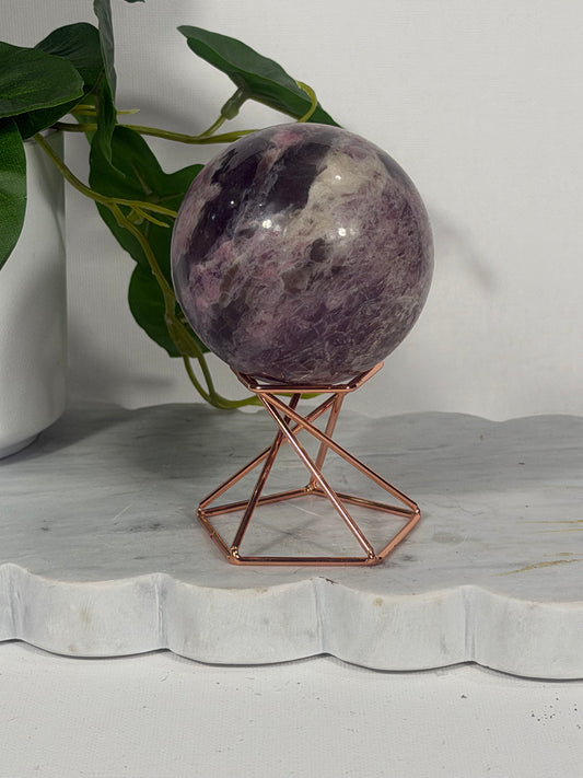 Ruby Tourmaline Sphere