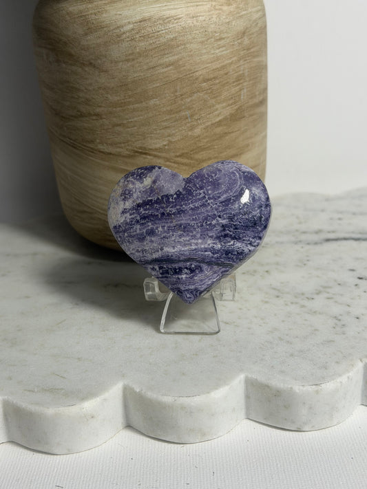 Purple Jasper Heart
