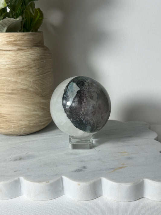 White Fluorite Sphere