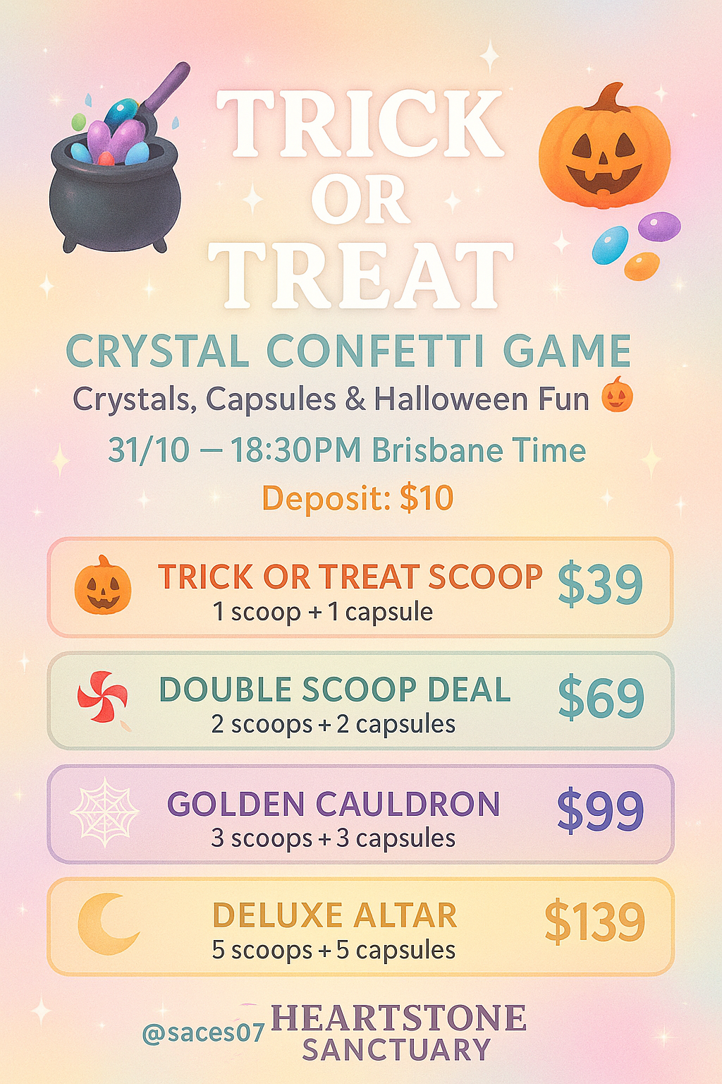Trick or Treat Live Sale Game