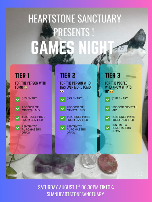 Crystal Games Night 1st August🌹