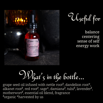 Grounding Oil • Herb infused for energy work • Witchcraft