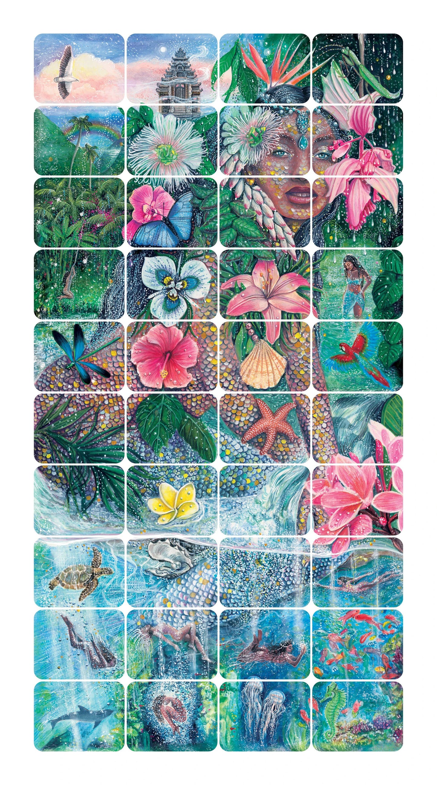 Water Blessings (40 Full-Color Affirmation Cards) by ROCKPOOL PUBLISHING