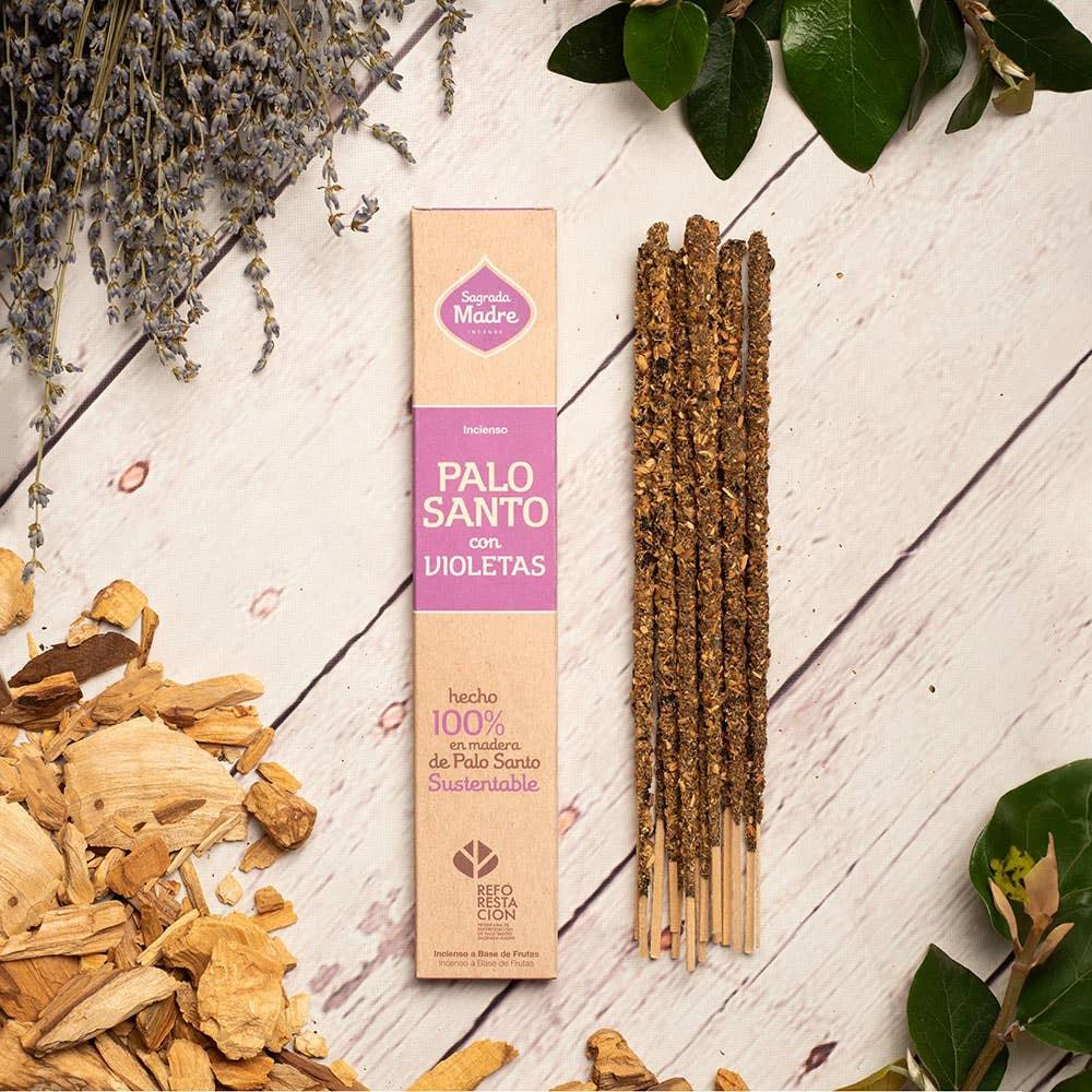 Natural Incense - Palo Santo and Violet 8 Sticks by WONDER IMPORTS AUSTRALIA