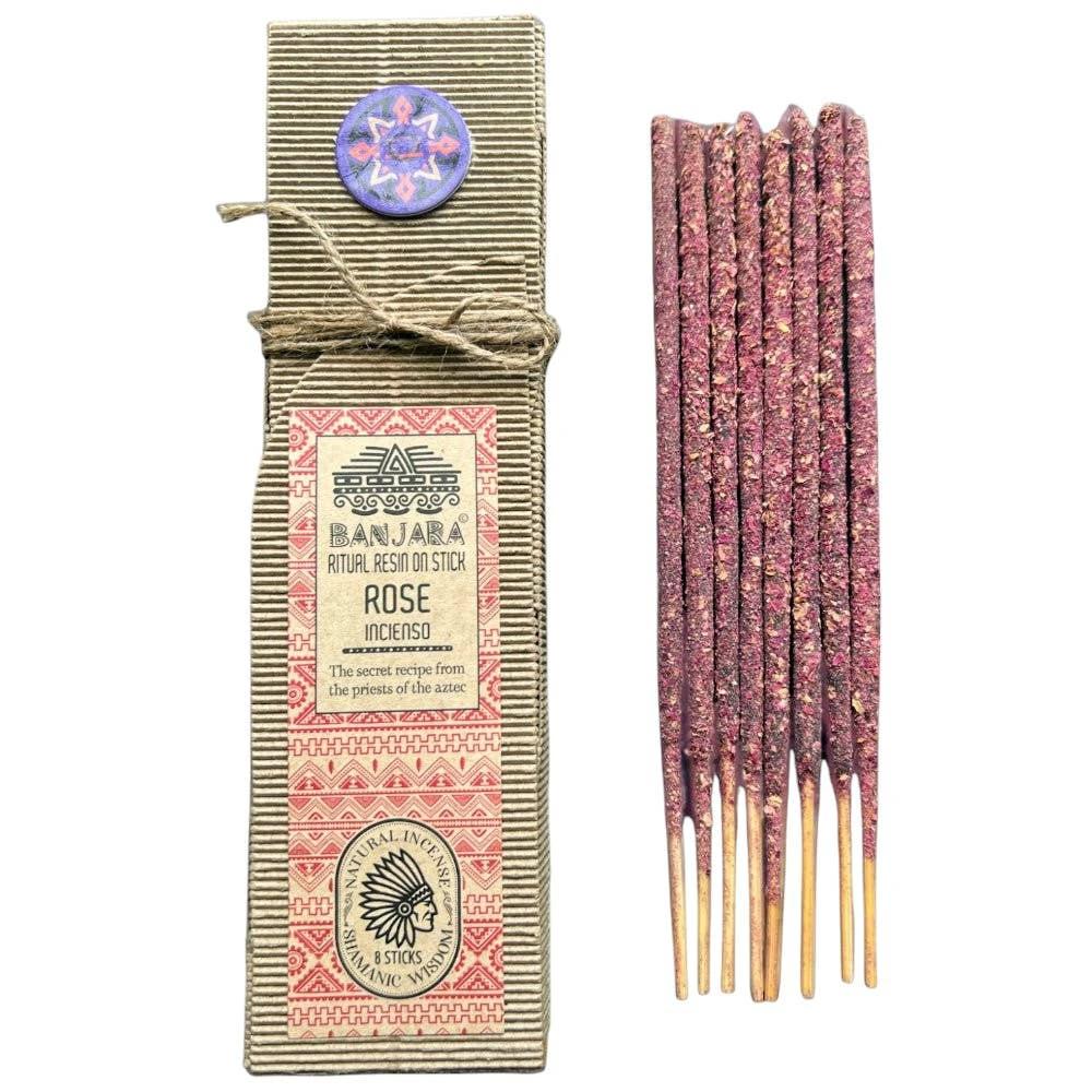Rose Resin on Stick Incense Shamanic Wisdom by WONDER IMPORTS AUSTRALIA