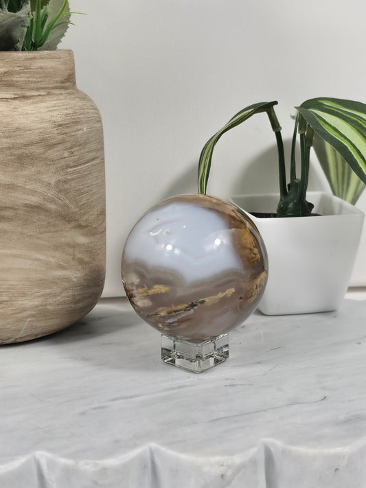 Orbicular Moss Agate Sphere OM3