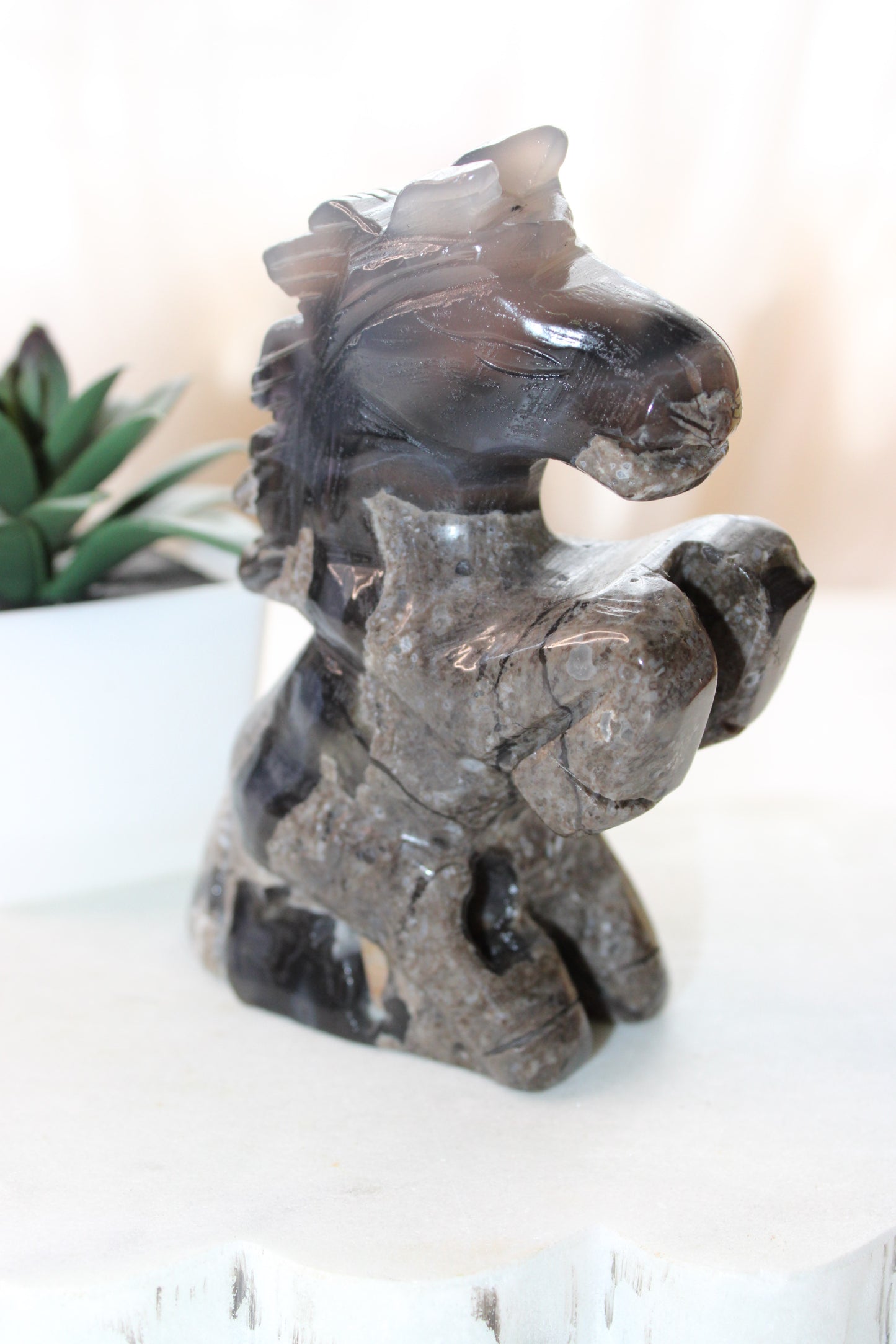 Volcanic Agate Horse