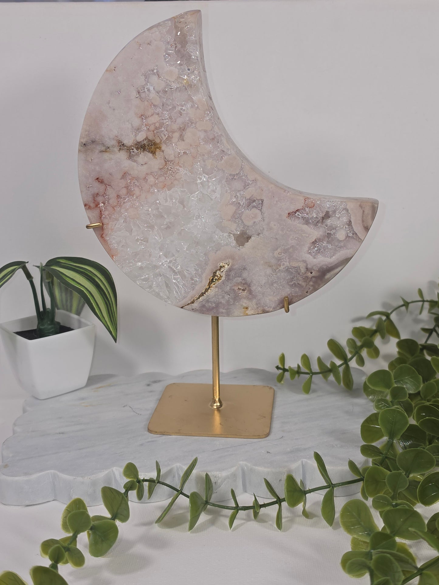 Pink Amethyst Statement Moon