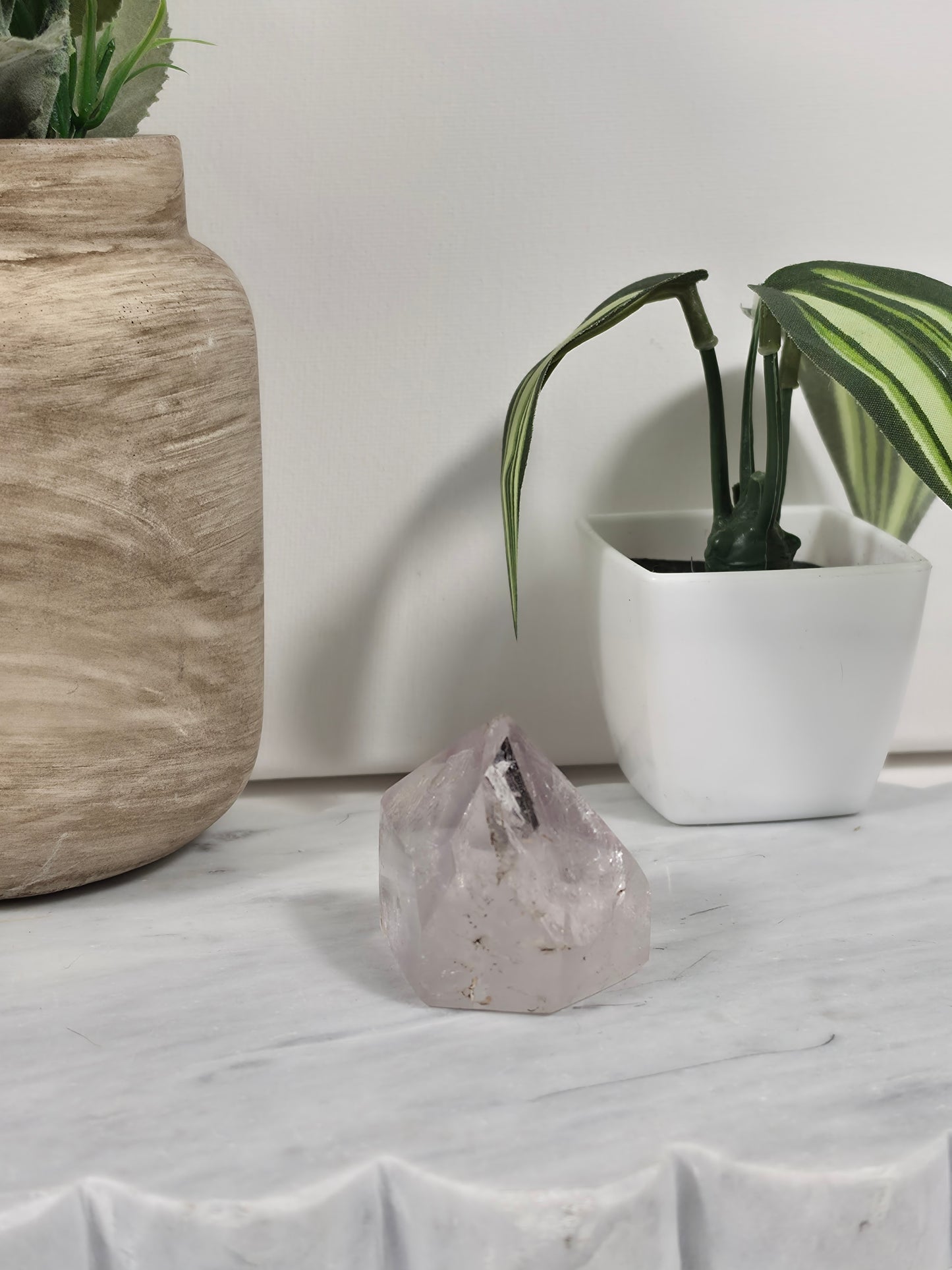 Clear Quartz with Amethyst Point CQ1