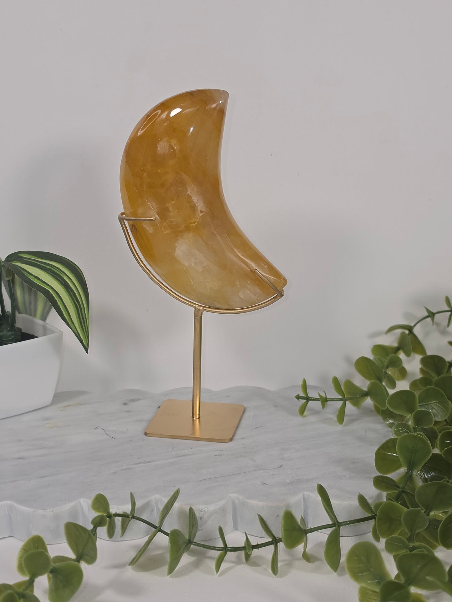 Golden Healer Moon on Stand