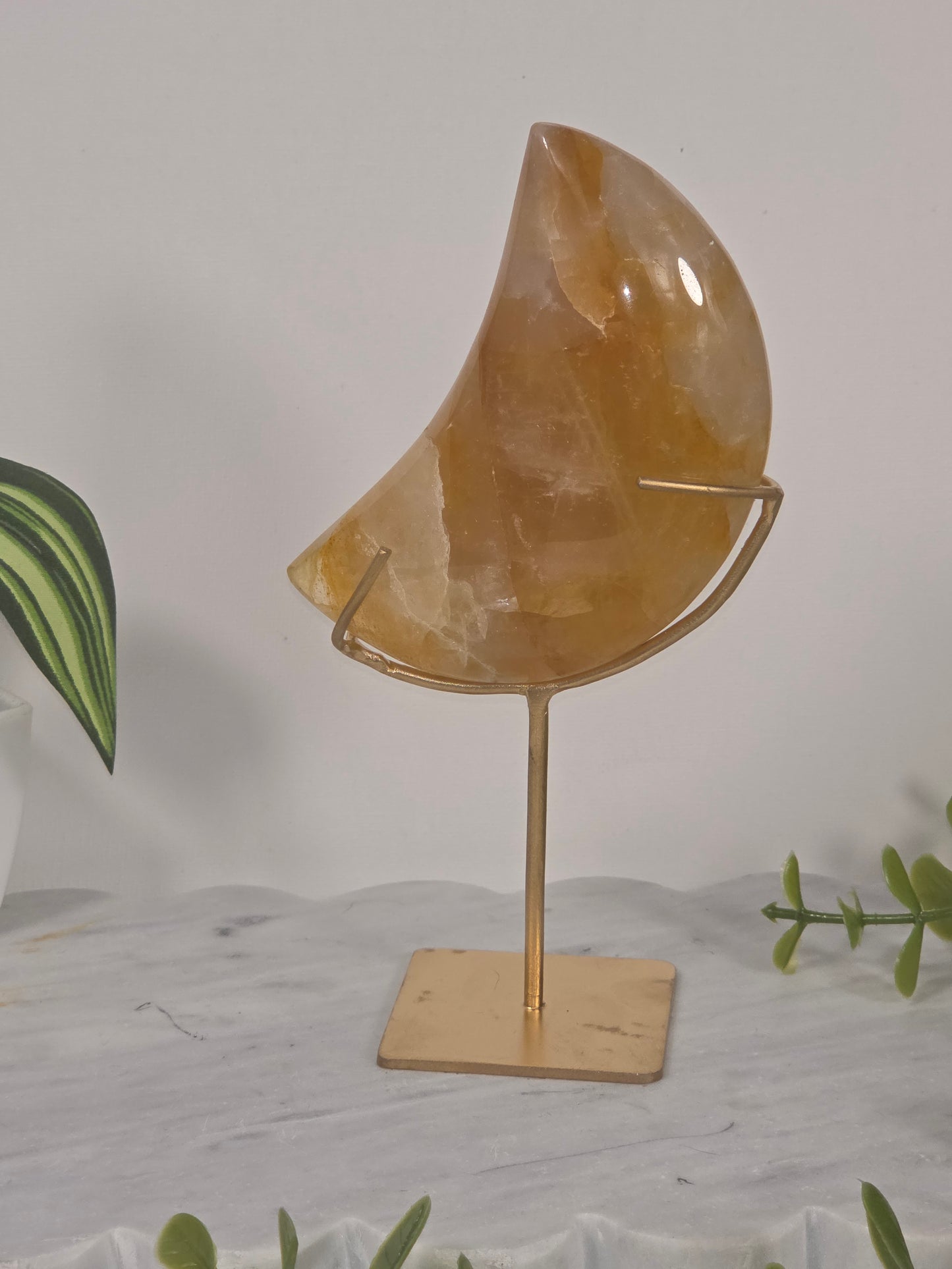 Golden Healer Moon on Stand