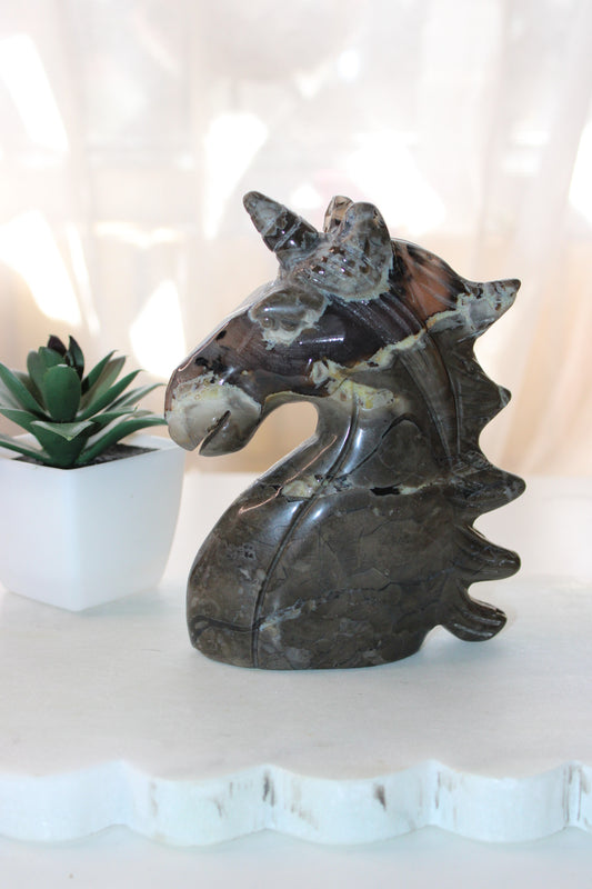 Volcanic Agate Unicorn