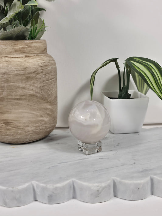 Snow Agate Sphere