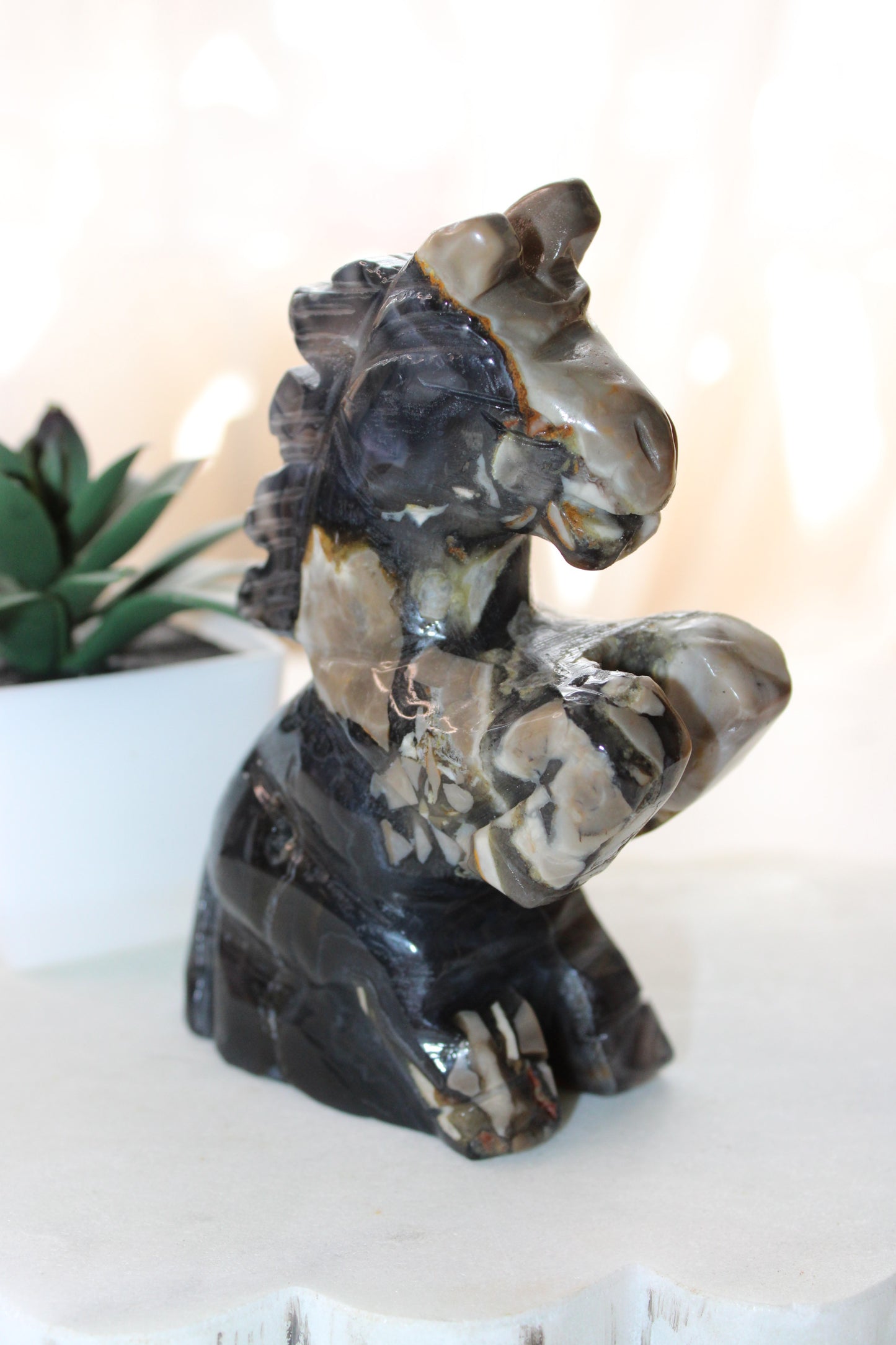Volcanic Agate Horse